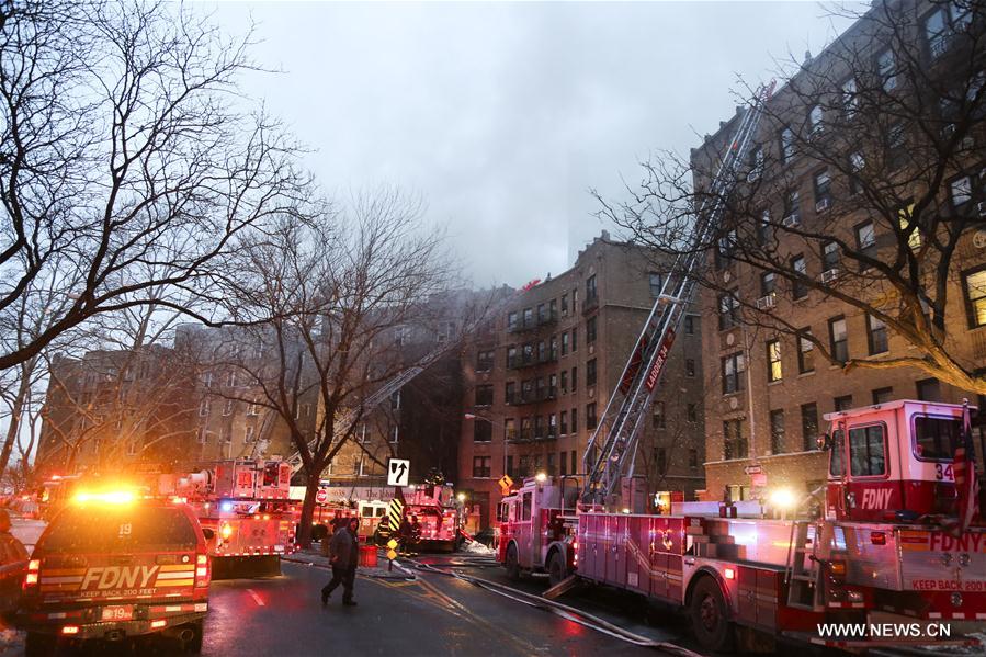 U.S.-NEW YORK-MANHATTAN APARTMENT-FIRE