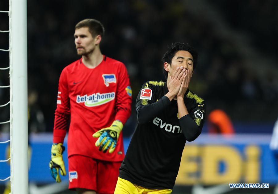 (SP)GERMANY-BERLIN-SOCCER-BUNDESLIGA-HERTHA BSC VS DORTMUND 