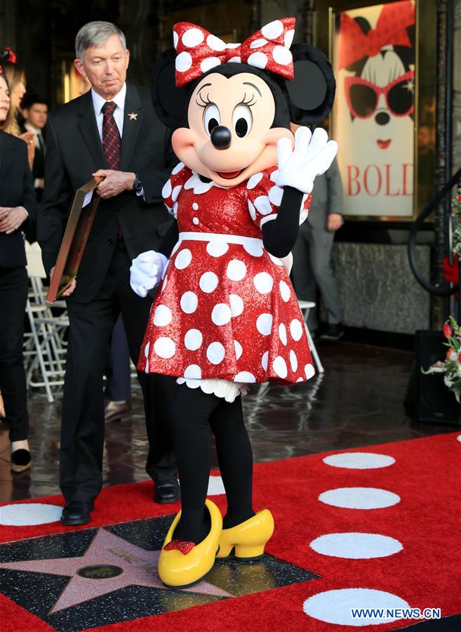 U.S.-LOS ANGELES-HOLLYWOOD WALK OF FAME-MINNIE MOUSE