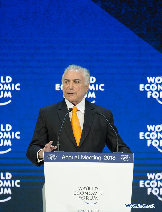 SWITZERLAND-DAVOS-WEF ANNUAL MEETING-BRAZIL