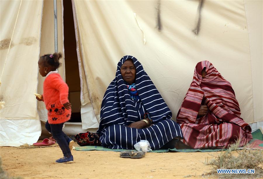 LIBYA-BANI WALID-DISPLACED FAMILIES