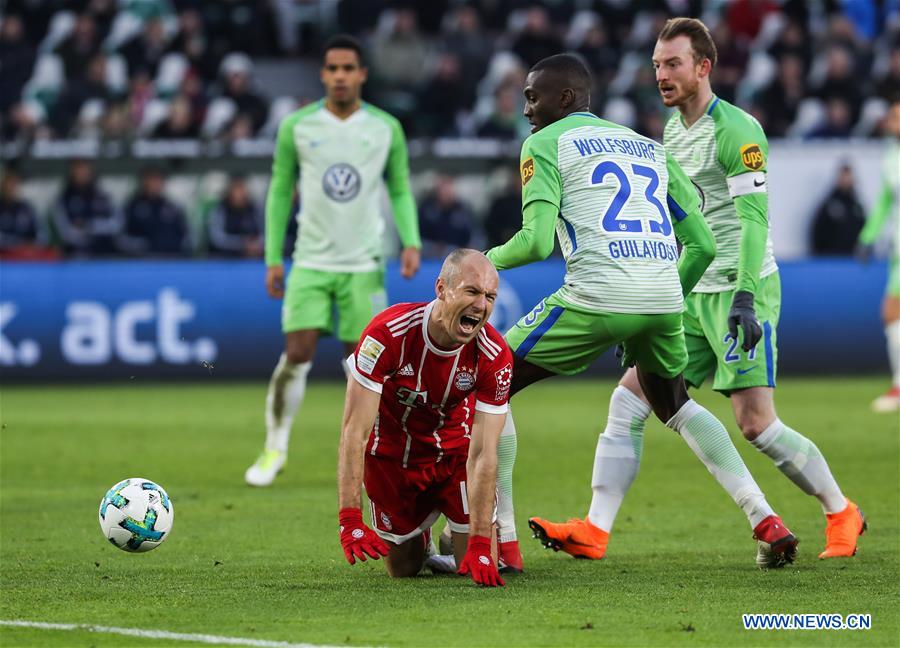 (SP)GERMANY-WOLFSBURG-SOCCER-BUNDESLIGA-WOLFSBURG VS BAYERN MUNICH