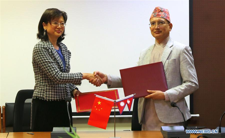 NEPAL-KATHMANDU-CHINA-SIGNING CEREMONY