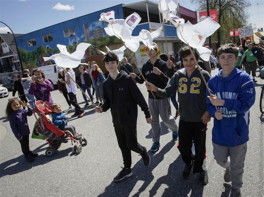 CANADA-VANCOUVER-EARTH DAY-PARADE