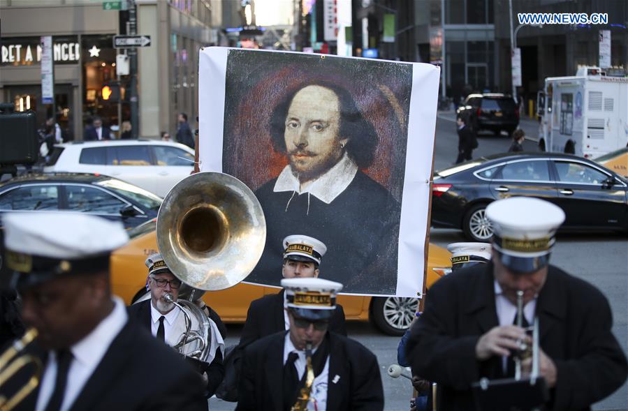 U.S.-NEW YORK-WILLIAM SHAKESPEARE-BIRTHDAY CELEBRATION