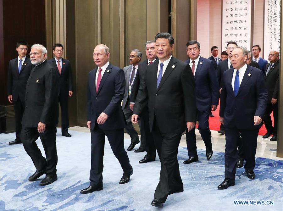 (SCO SUMMIT) CHINA-QINGDAO-SCO-SUMMIT-RESTRICTED SESSION (CN)