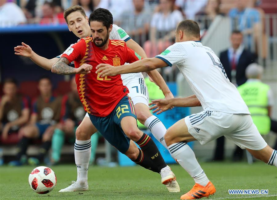 (SP)RUSSIA-MOSCOW-2018 WORLD CUP-ROUND OF 16-SPAIN VS RUSSIA