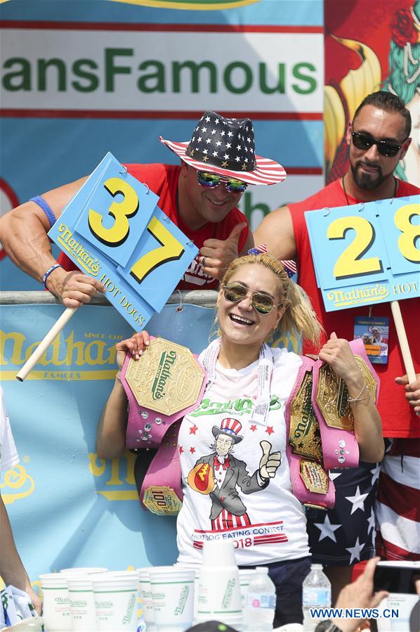 U.S.-NEW YORK-HOT DOG EATING CONTEST