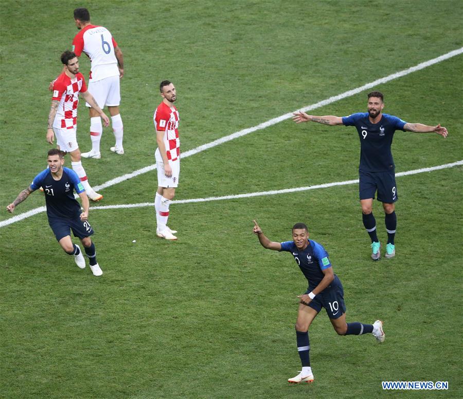 (SP)RUSSIA-MOSCOW-2018 WORLD CUP-FINAL-FRANCE VS CROATIA