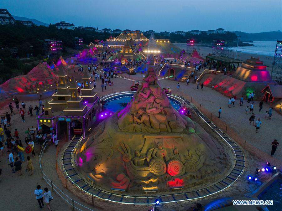 CHINA-ZHEJIANG-SAND SCULPTURE-FESTIVAL (CN)