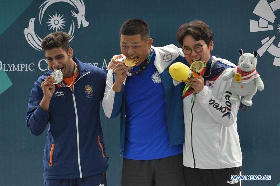 (SP)INDONESIA-PALEMBANG-ASIAN GAMES-SHOOTING-MEN'S TRAP