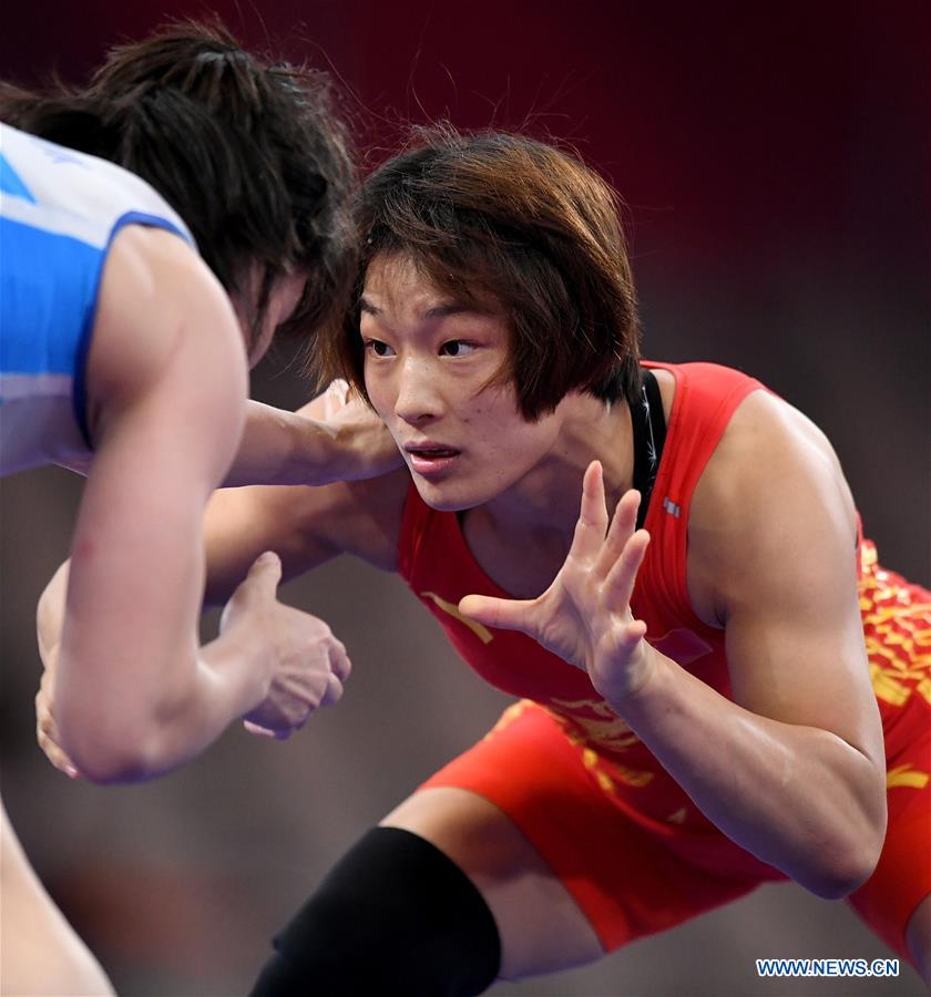 (SP)INDONESIA-JAKARTA-ASIAN GAMES-WRESTLING-WOMEN'S FREESTYLE 57 KG