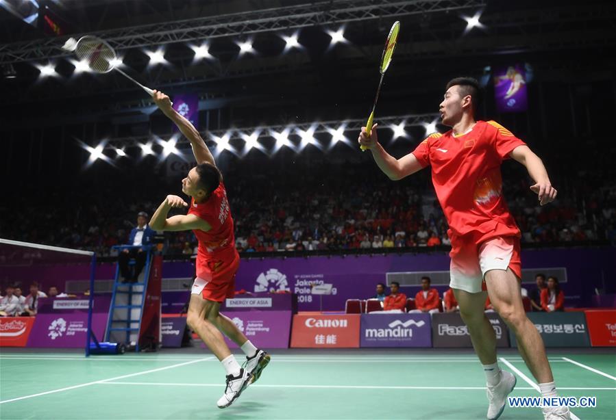 (SP)INDONESIA-JAKARTA-ASIAN GAMES-BADMINTON-MEN'S TEAM FINAL