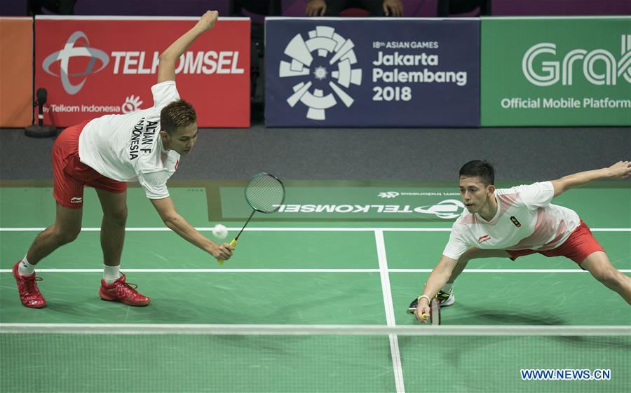 (SP)INDONESIA-JAKARTA-ASIAN GAMES-BADMINTON