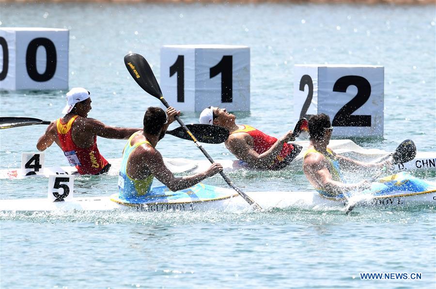 (SP)INDONESIA-PALEMBANG-ASIAN GAMES-MEN'S KAYAK DOUBLE (K2) 1000M