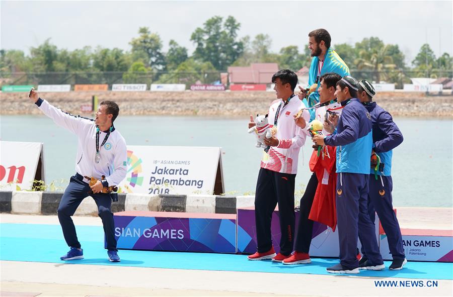 (SP)INDONESIA-PALEMBANG-ASIAN GAMES-MEN'S KAYAK DOUBLE (K2) 1000M