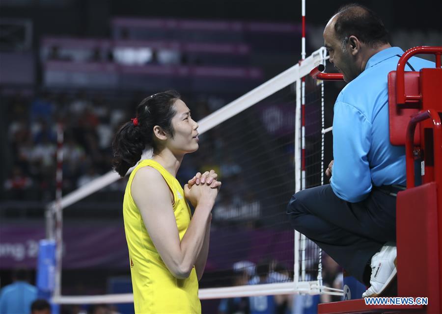 (SP)INDONESIA-JAKARTA-ASIAN GAMES-VOLLEYBALL-WOMEN'S SEMIFINAL