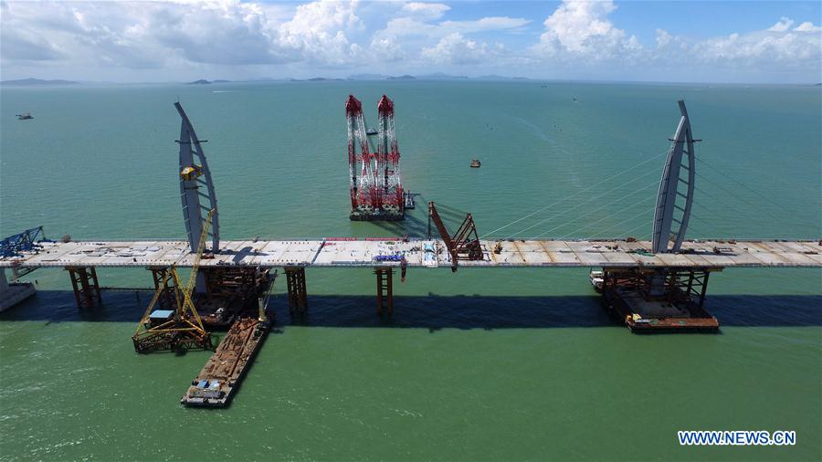 CHINA-HONG KONG-ZHUHAI-MACAO BRIDGE-CONSTRUCTION (CN)