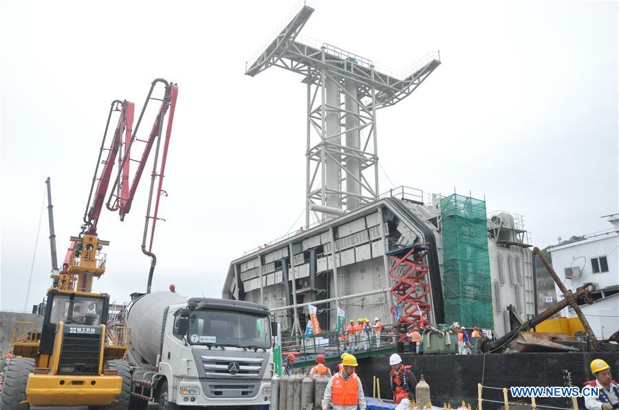 CHINA-HONG KONG-ZHUHAI-MACAO BRIDGE-CONSTRUCTION (CN)