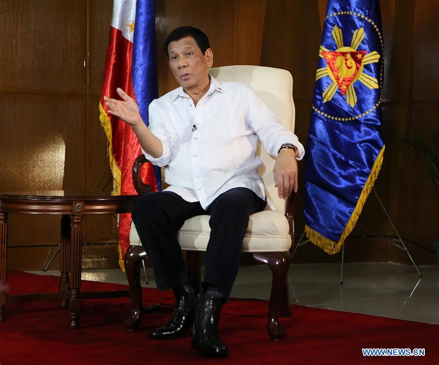 PHILIPPINES-MANILA-PRESIDENT-DUTERTE-CHINESE MEDIA-INTERVIEW