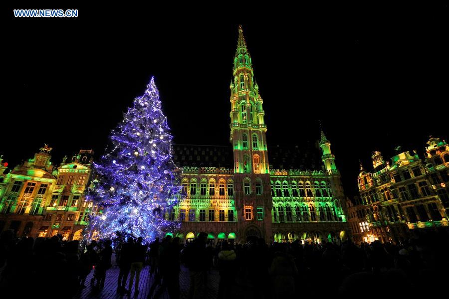 BELGIUM-BRUSSELS-CHRISTMAS TREE