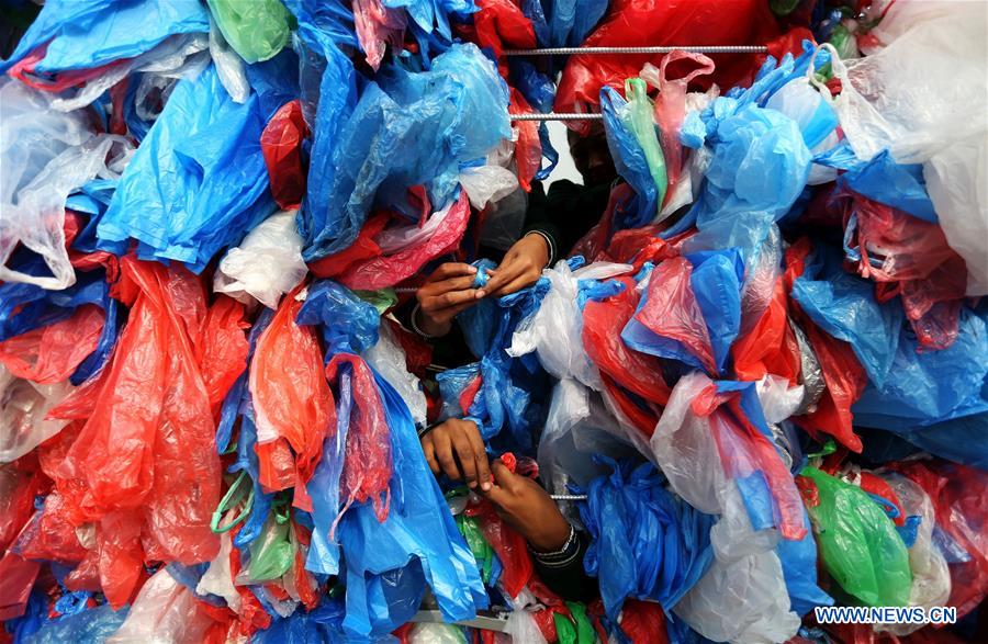 NEPAL-KATHMANDU-ENVIRONMENT-PLASTIC BAGS-RECORD