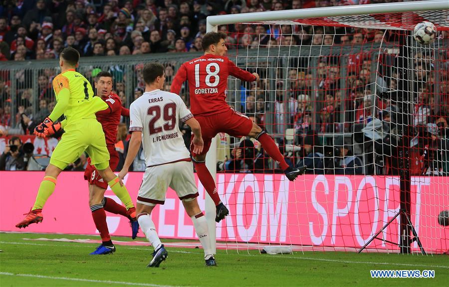 (SP)GERMANY-MUNICH-SOCCER-BUNDESLIGA-BAYERN MUNICH VS NUREMBERG