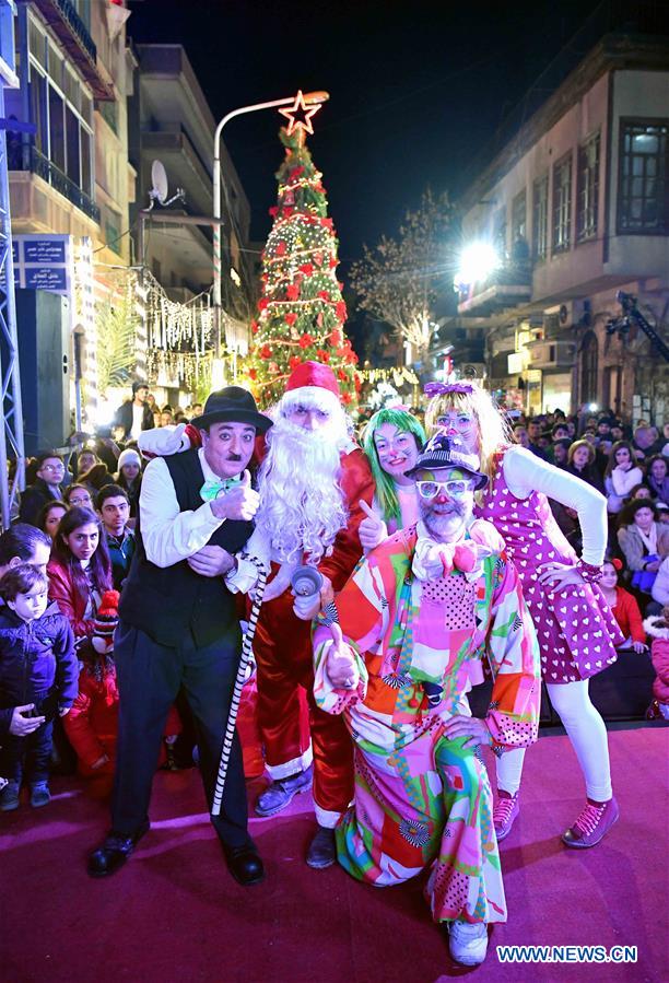 SYRIA-DAMASCUS-CHRISTMAS-CELEBRATION