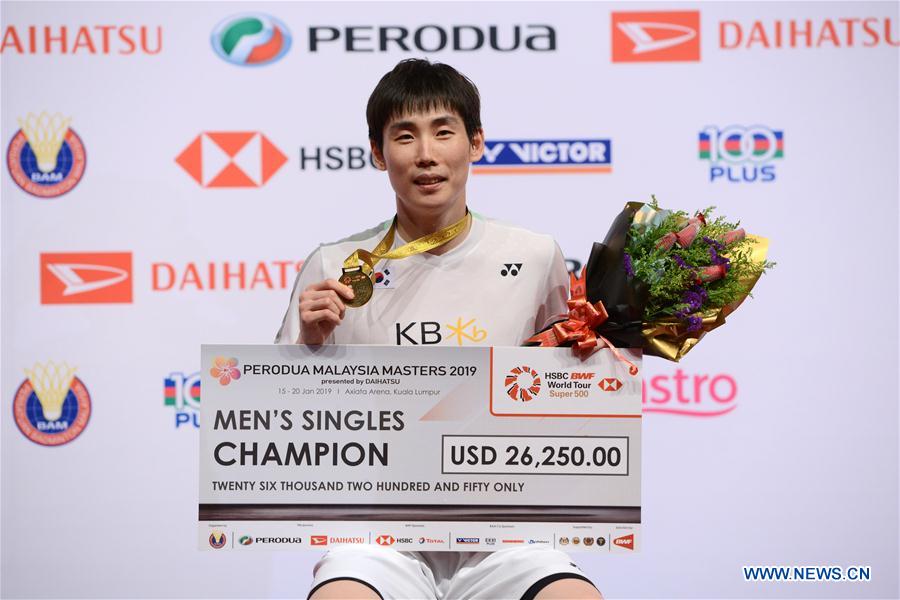 (SP)MALAYSIA-KUALA LUMPUR-BADMINTON-MALAYSIA MASTERS 2019-FINAL