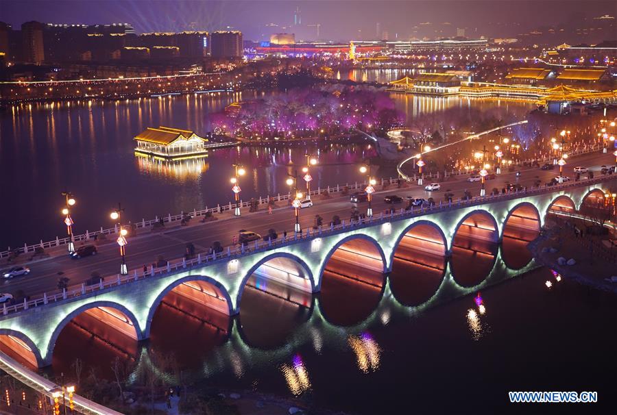 CHINA-SHAANXI-XI'AN-SPRING FESTIVAL-NIGHT VIEW (CN)