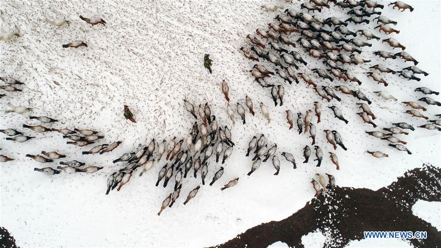 CHINA-AERIAL VIEW-SNOW (CN)