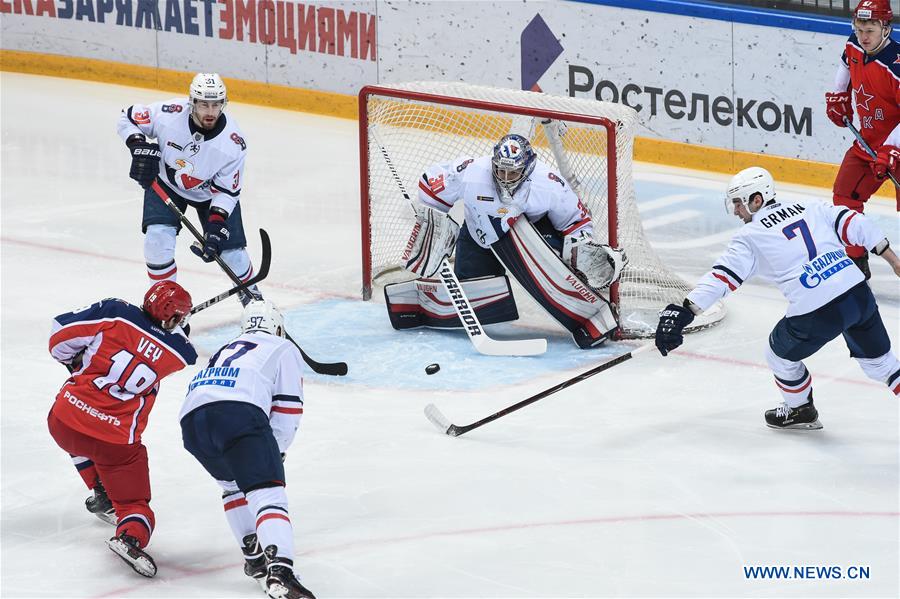 (SP)RUSSIA-MOSCOW-ICE HOCKEY-KHL-CSKA VS SLOVAN