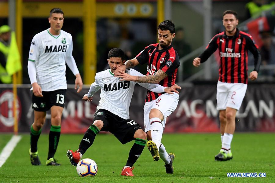 (SP)ITALY-MILAN-SOCCER-SERIE A-AC MILAN VS SASSUOLO