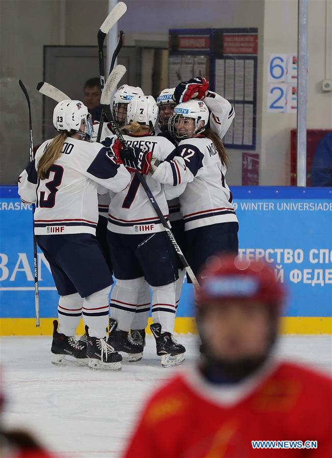 (SP)RUSSIA-KRASNOYARSK-ICE HOCKEY-29TH WINTER UNIVERSIADE