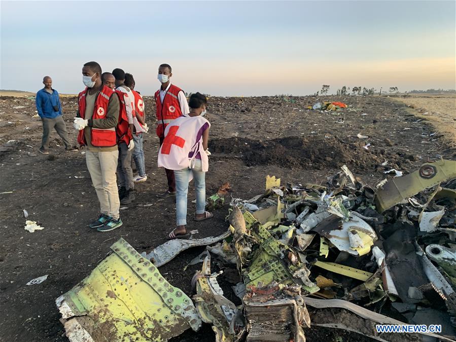 ETHIOPIA-BISHOFTU-ETHIOPIAN AIRLINES-JET CRASH