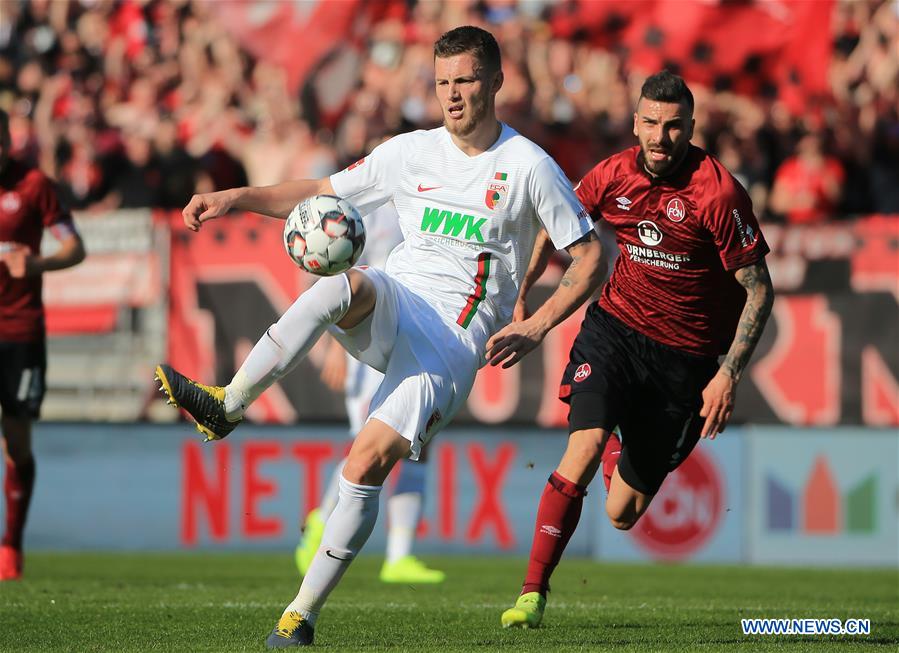 (SP)GERMANY-NUREMBERG-SOCCER-BUNDESLIGA-NUREMBERG VS AUGSBURG