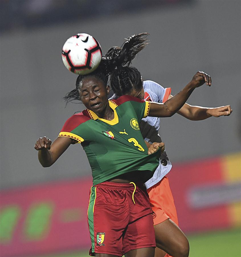 (SP)CHINA-WUHAN-FOOTBALL-INTERNATIONAL WOMEN'S FOOTBALL TOURNAMENT WUHAN 2019 FINAL-CHINA VS CAMEROON