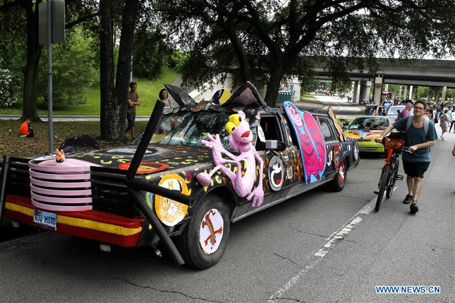 U.S.-HOUSTON-CAR-PARADE