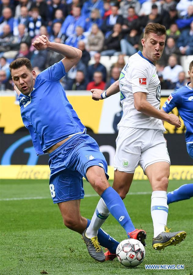 (SP)GERMANY-HOFFENHEIM-SOCCER-BUNDESLIGA-HOFFENHEIM VS WOLFSBURG