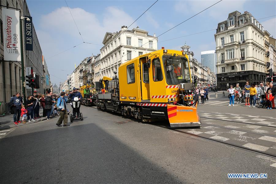 BELGIUM-BRUSSELS-TRAM PARADE