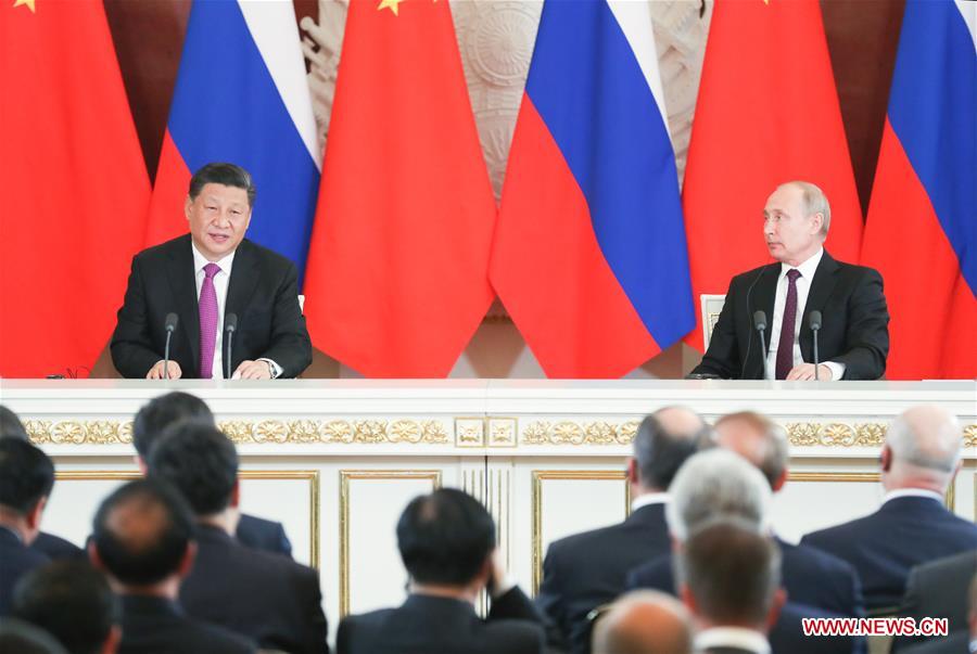 RUSSIA-MOSCOW-CHINA-XI JINPING-VLADIMIR PUTIN-TALKS