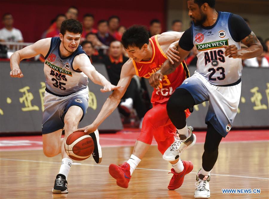 (SP)CHINA-NANTONG-BASKETBALL-CHINA VS AUSTRALIAN NBL