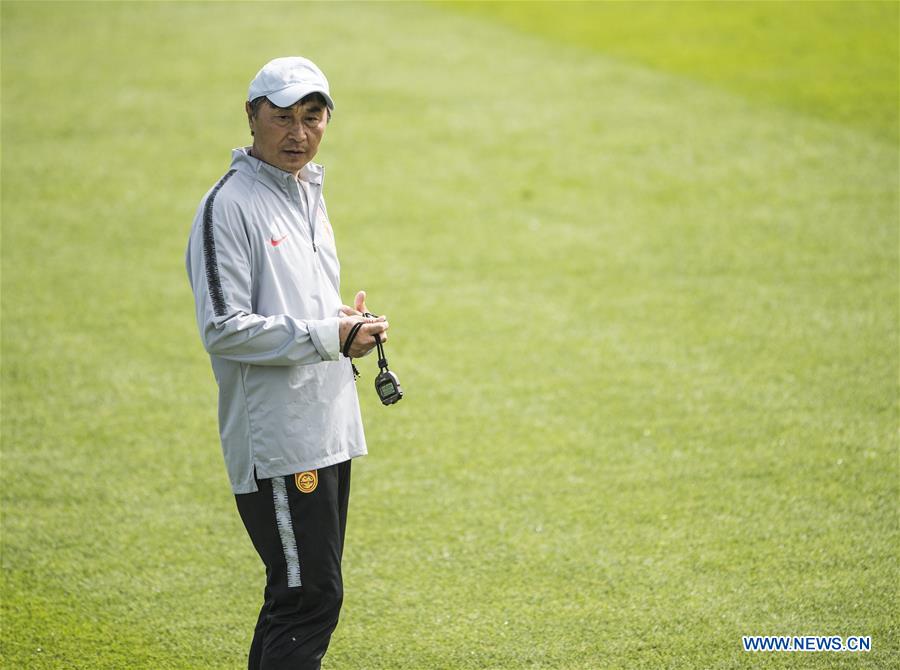 (SP)FRANCE-FABREGUES-2019 FIFA WOMEN'S WORLD CUP-ROUND OF 16-CHINA-TRAINING SESSION