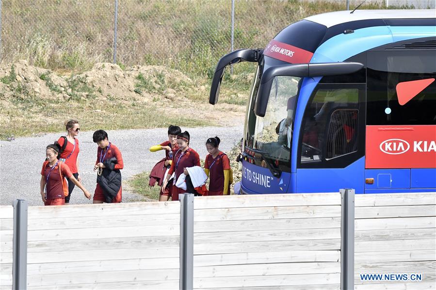 (SP)FRANCE-FABREGUES-2019 FIFA WOMEN'S WORLD CUP-ROUND OF 16-CHINA-TRAINING SESSION