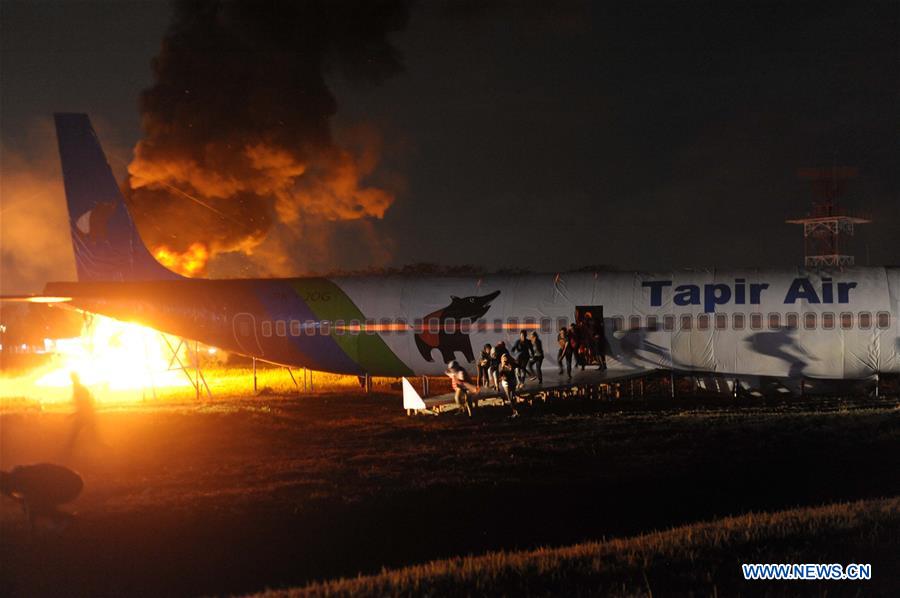 INDONESIA-YOGYAKARTA-AIRCRAFT ACCIDENT RESCUE-DRILL