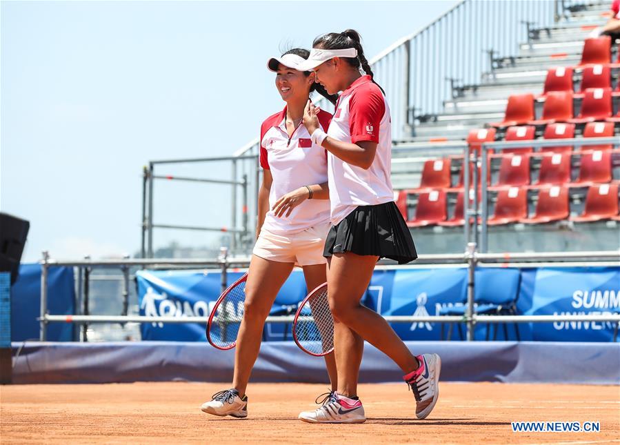 (SP)ITALY-NAPLES-SUMMER UNIVERSIADE 2019-TENNIS-WOMEN'S DOUBLES-FINAL