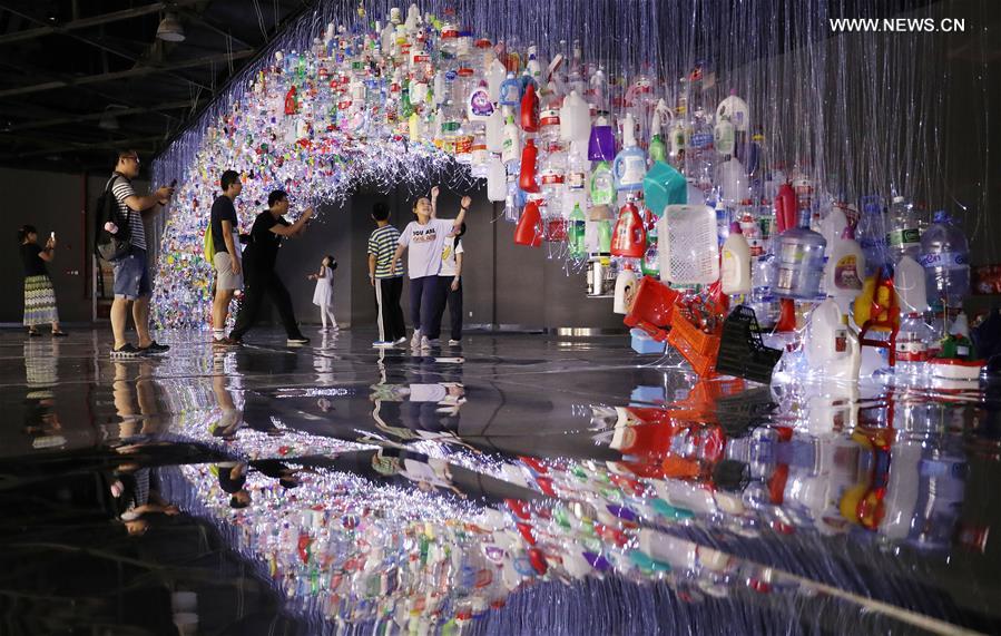 CHINA-SHANGHAI-PLASTIC WASTE-ARTWORK (CN)