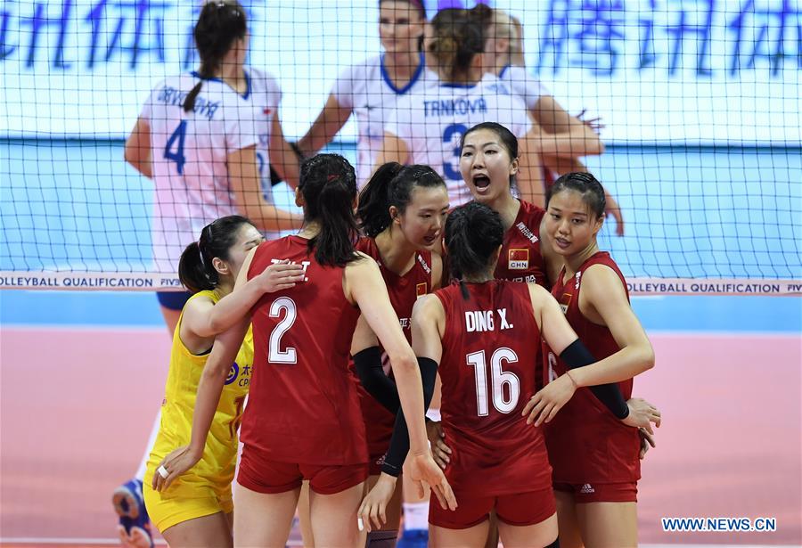 (SP)CHINA-NINGBO-FIVB-TOKYO VOLLEYBALL QUALIFICATION-CHN VS CZE