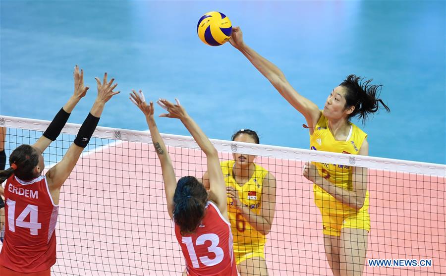 (SP)CHINA-NINGBO-FIVB-TOKYO VOLLEYBALL QUALIFICATION-CHINA-TURKEY(CN)