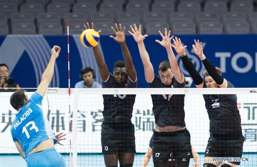 (SP)CHINA-NINGBO-FIVB-TOKYO VOLLEYBALL QUALIFICATION-CAN VS ARG(CN)